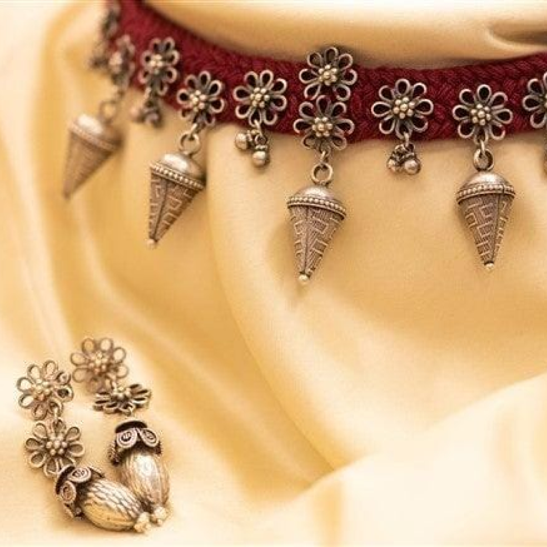 Thread Work Neck Piece-1